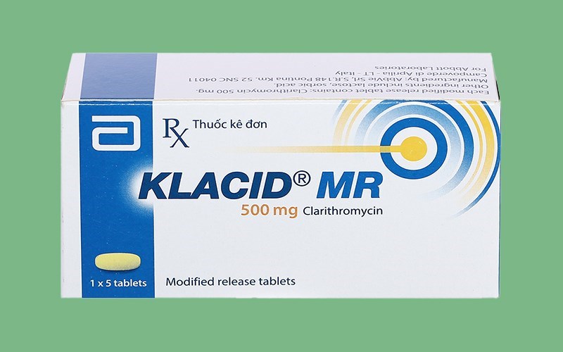Klacid MR 500mg trị nhiễm khuẩn