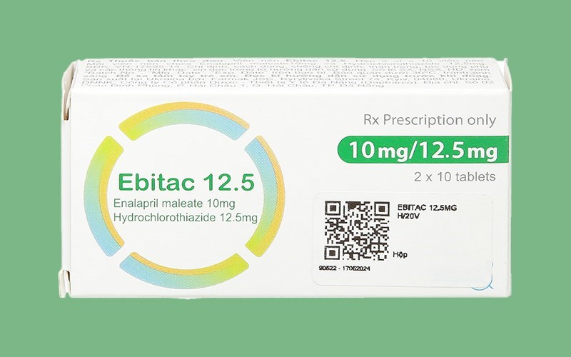 Ebitac 12.5 trị tăng huyết áp, suy tim