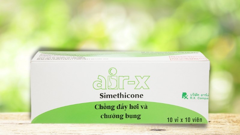 Air-X 80mg trị đầy hơi, khó tiêu
