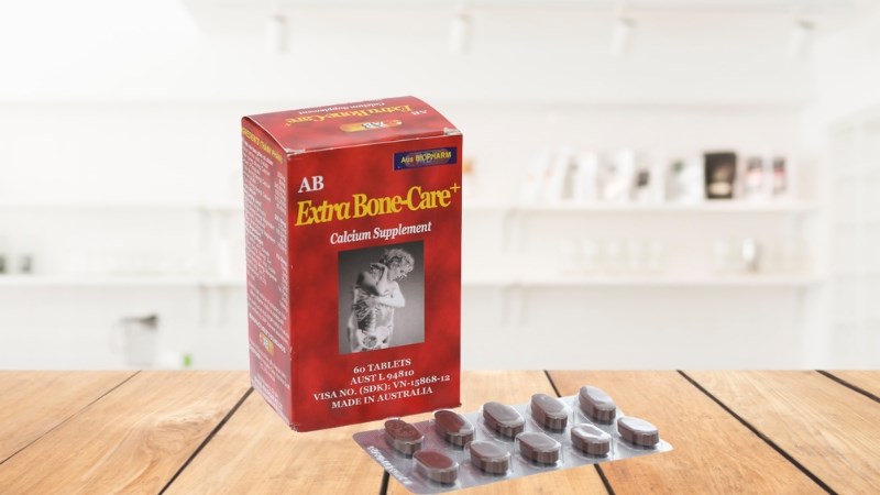AB Extra Bone-Care+ bổ sung canxi, trị loãng xương