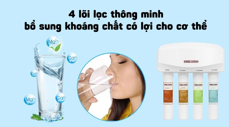 Máy lọc nước RO Stiebel Eltron Glacier 4 lõi được tích hợp 4 lõi lọc thông minh, đáp ứng nhu cầu sử dụng của người dùng