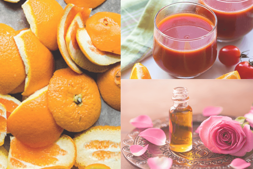 Cách làm mặt nạ từ vỏ cam với cà chua