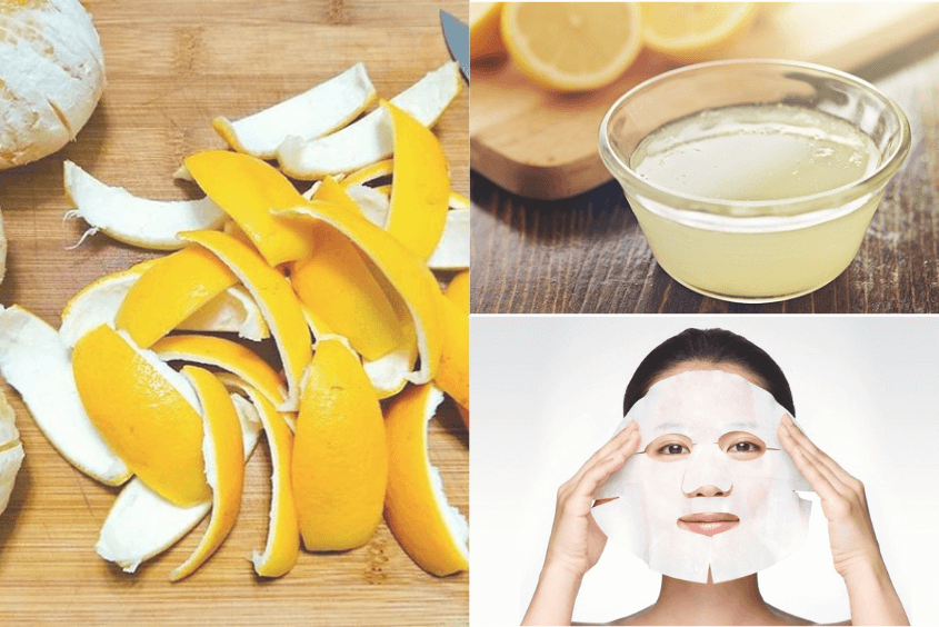 Cách làm mặt nạ từ vỏ cam với chanh