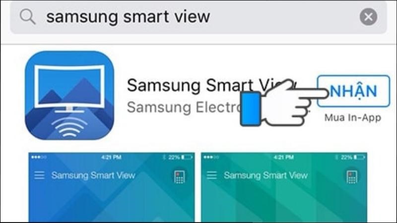 Tải ứng dụng Samsung Smart View bằng Appstore
