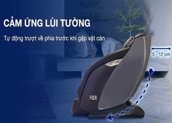 có cảm biến lùi tường là công nghệ ít được gắt gặp ở các ghế massage khác