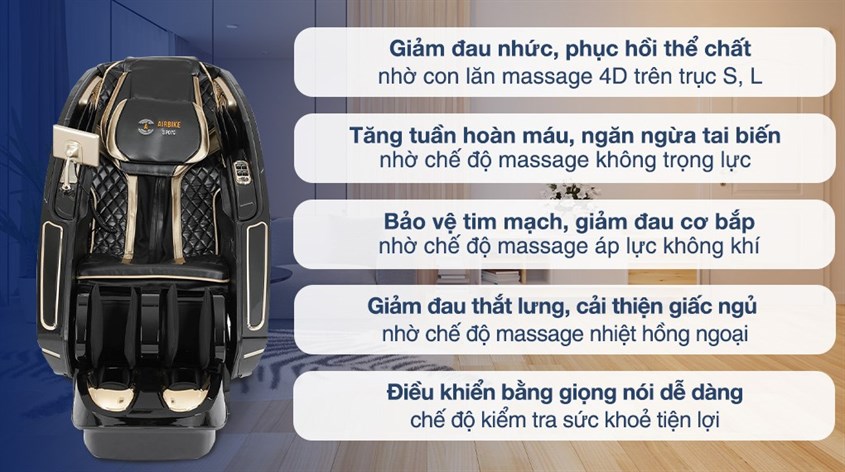 Ghế Massage Airbike Sport MK-337 có giá gốc 122.790.000đ đang được giảm còn 60.290.000đ phù hợp với tài chính của nhiều người dùng (cập nhật 07/2023)