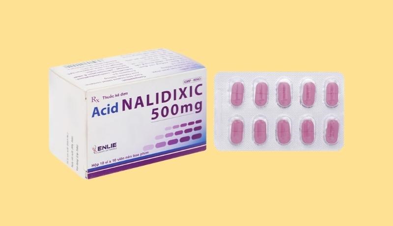 Acid Nalidixic Becamex 500mg trị nhiễm khuẩn 
