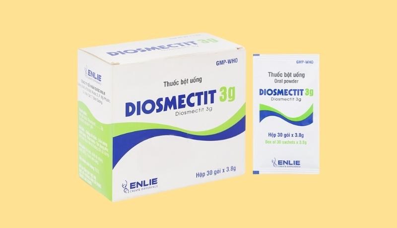 Thuốc bột uống Diosmectit Becamex 3g trị đau của viêm dạ dày - ruột 