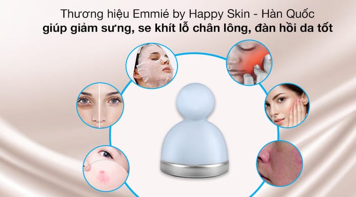 Cây lăn lạnh massage Emmié Face & Body Ice Cooler Blue giúp giảm sưng, se khít lỗ chân lông hiệu quả