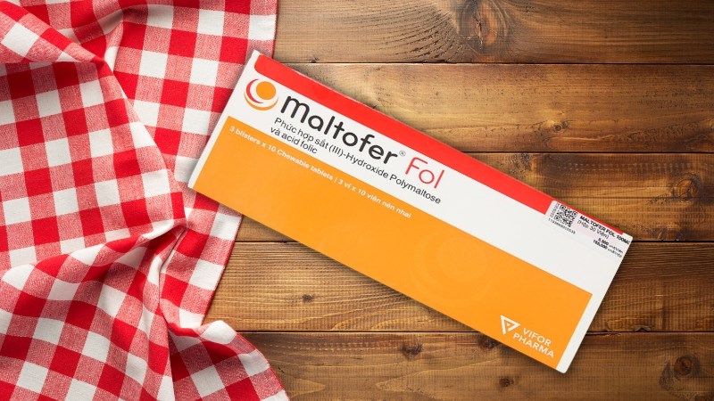 Viên nhai Maltofer fol trị thiếu máu do sắt, bổ sung sắt