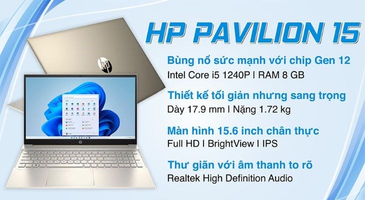 Laptop HP Pavilion i5 được phân phối chính hãng tại Tnhelearning.edu.vn