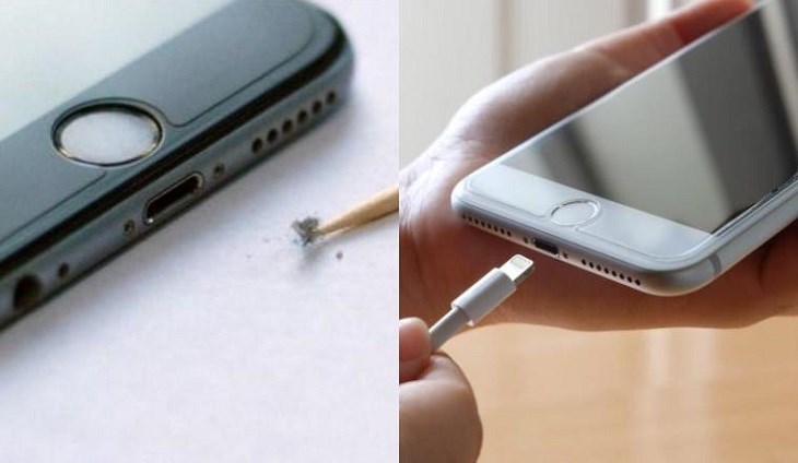 Chân sạc điện thoại thường bị lỏng do không vệ sinh thường xuyên Chân sạc điện thoại thường bị lỏng do không vệ sinh thường xuyên