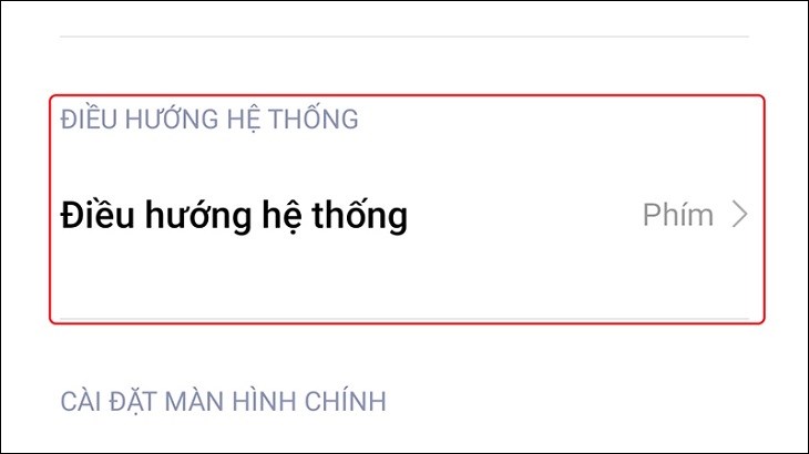 Chọn mục Điều hành hệ thống
