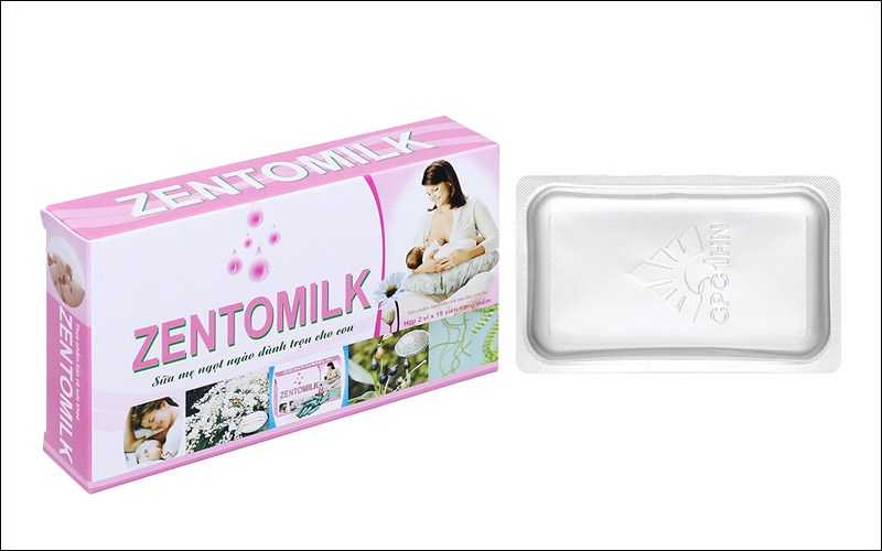 Zentomilk hỗ trợ tăng tiết sữa hộp 30 viên