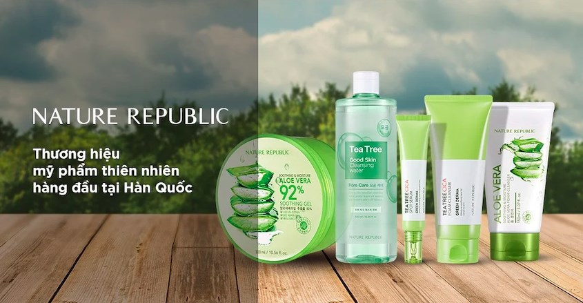 Nature Republic là thương hiệu mỹ phẩm thiên nhiên hàng đầu tại Hàn Quốc