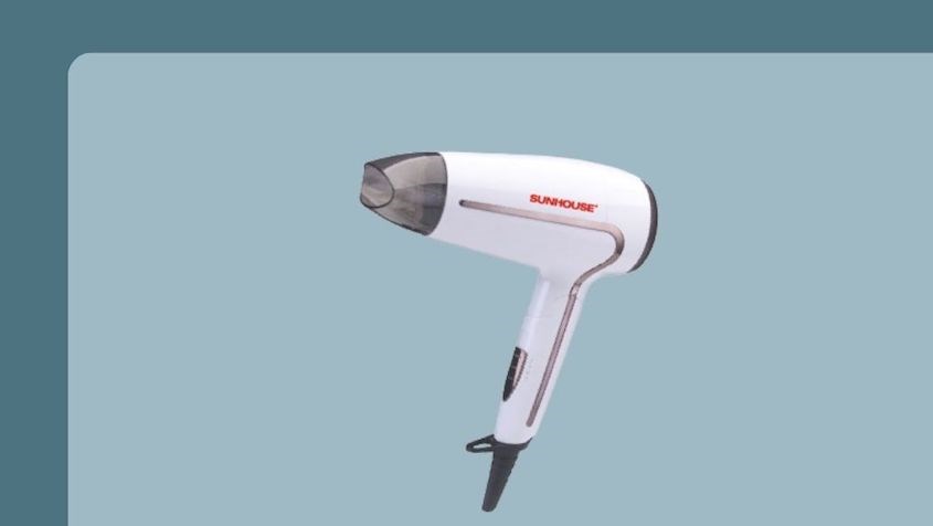Sử dụng máy sấy tóc 1500W Sunhouse SHD2308W có chế độ sấy mát