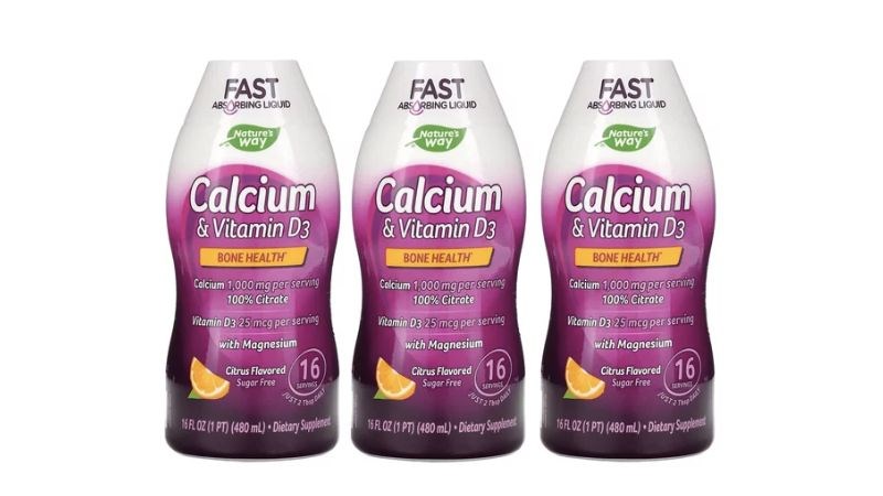 Nature’s Way Calcium & Vitamin D Liquid cung cấp 1000mg cho cơ thể
