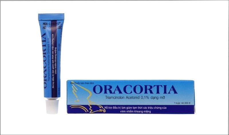 Thuốc mỡ Oracortia 0.1g trị viêm nhiễm khoang miệng tuýp 5g