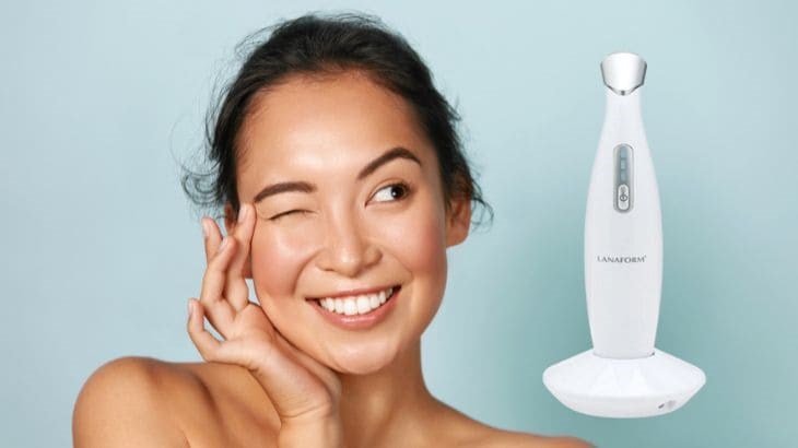 Máy tẩy da chết Lanaform khắc phục tình trạng da xù xì, khô ráp, giúp da mịn màng