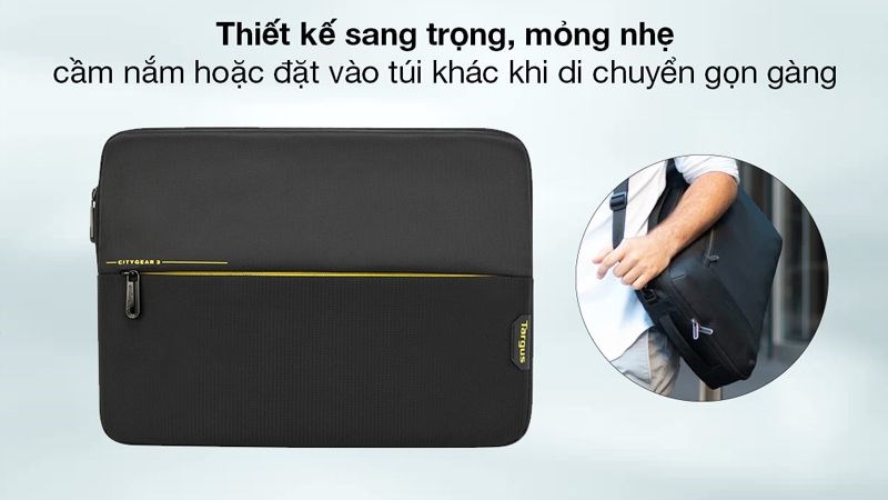Balo, túi chống sốc Targus được thiết kế đơn giản, tinh tế và hiện đại