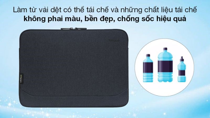 Balo, túi chống sốc Targus có độ bền cao vì được làm từ các vật liệu chất lượng tốt
