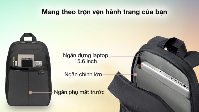 Balo laptop Targus là sản phẩm balo chuyên dụng để đựng và bảo vệ laptop