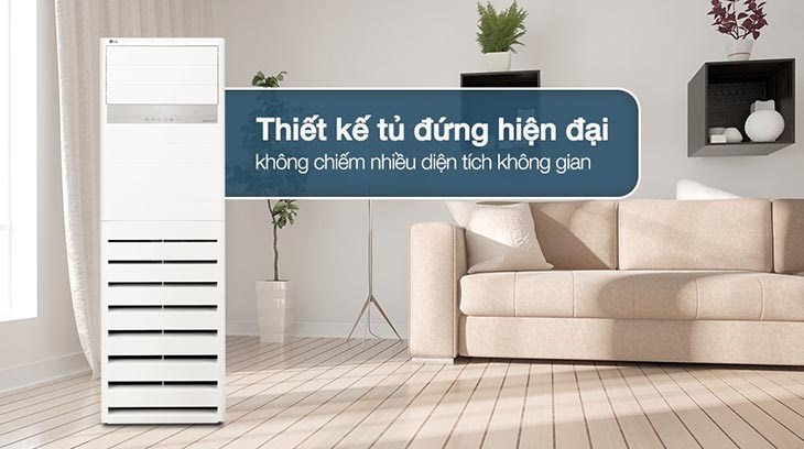 Máy lạnh tủ đứng LG Inverter 5 HP ZPNQ48LT3A0 (3 Pha) trang bị remote điều khiển từ xa tiện lợi