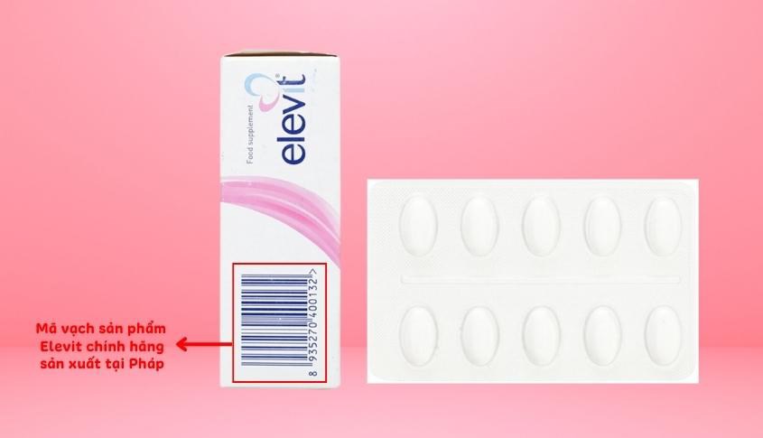 Mã vạch của thuốc Elevit sản xuất tại Pháp chính hãng Mã vạch của thuốc Elevit sản xuất tại Pháp chính hãng