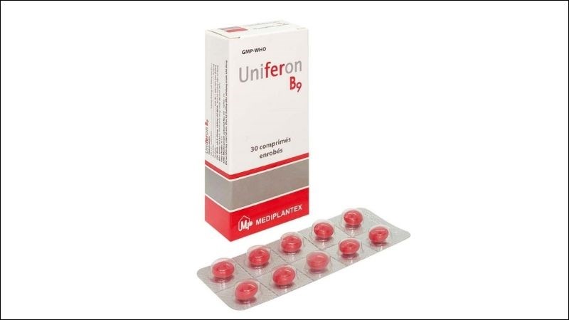 Viên uống bổ sung sắt và acid folic cho bà bầu Uniferon B9