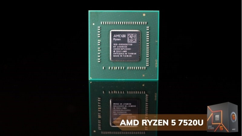 AMD Ryzen 5 7520U nằm trong chuỗi AMD 7020 Series thuộc dòng Mendocino