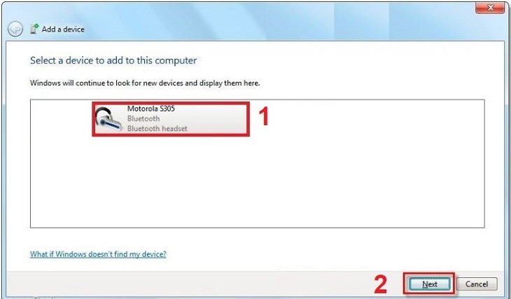 Chọn Thiết bị của bạn > Chọn Next Chọn Thiết bị của bạn > Chọn Next