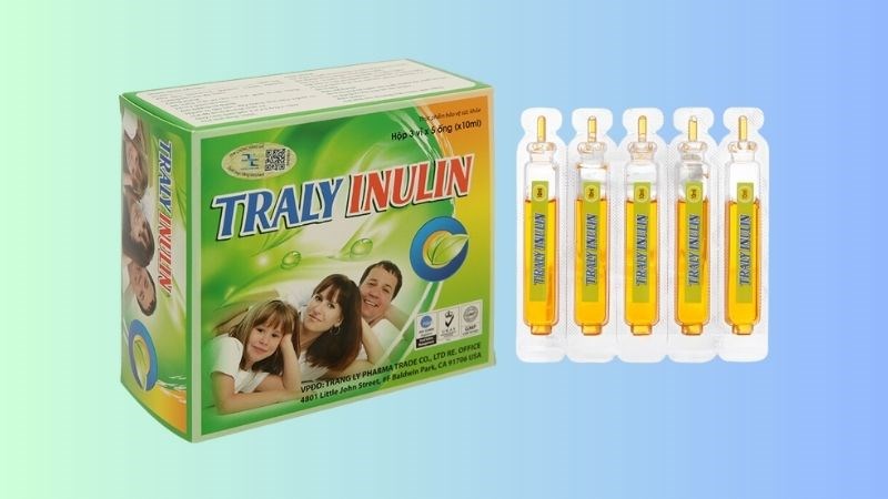 Siro Traly Inulin bổ sung chất xơ, hỗ trợ giảm táo bón hộp 15 ống x 10ml