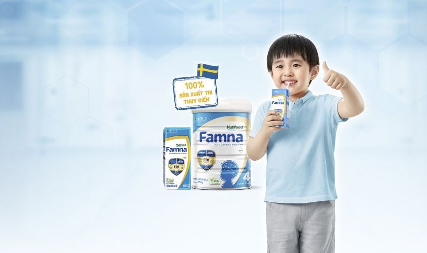 Sữa bột Nutifood Famna số 1 hương vani 850g (0 - 6 tháng)