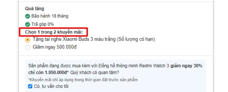 Chọn hình thức khuyến mãi phù hợp
