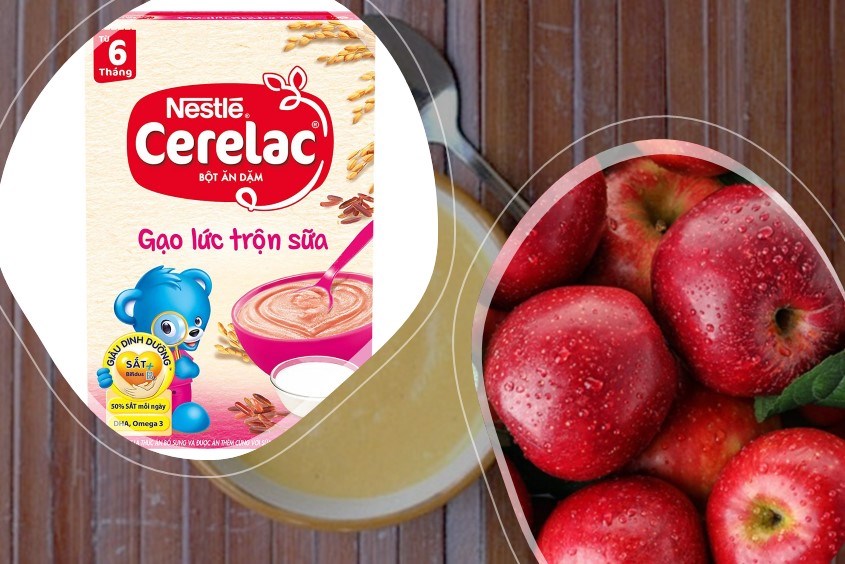 Gợi ý thực đơn ăn dặm cho bé 6 tháng chuẩn organic với bột ăn dặm Nestle Cerelac gạo lức trộn sữa