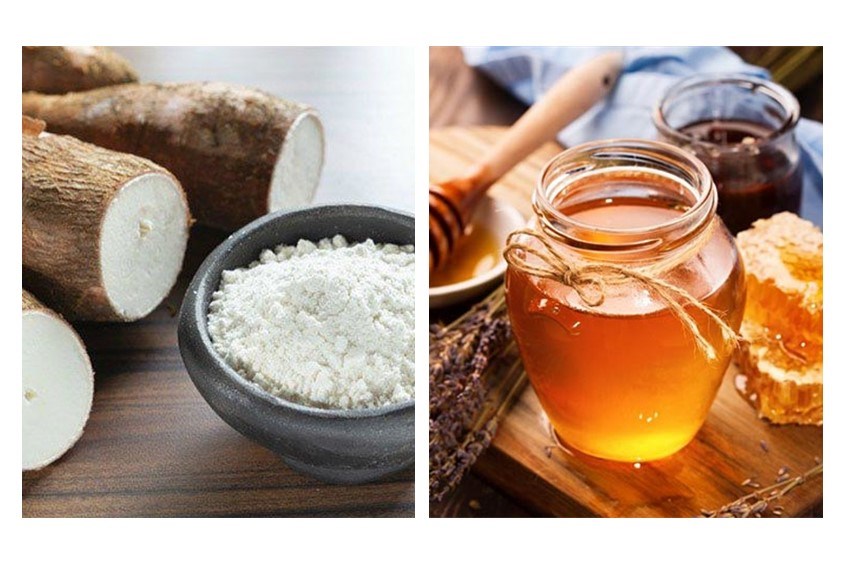 Cách làm mặt nạ bột sắn dây kết hợp với mật ong nguyên chất giúp bổ sung acid tự nhiên cho da