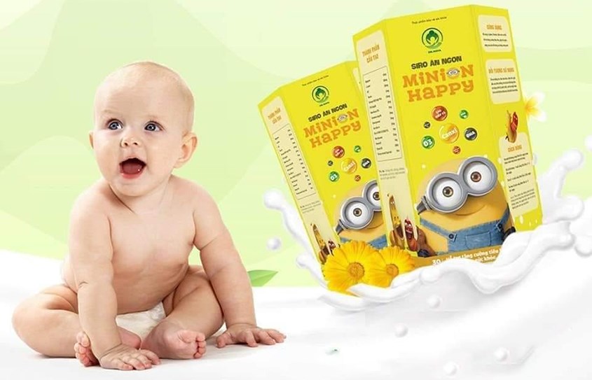 Siro Minion Happy giúp hệ tiêu hóa trở nên tốt hơn và giúp bé ăn ngon