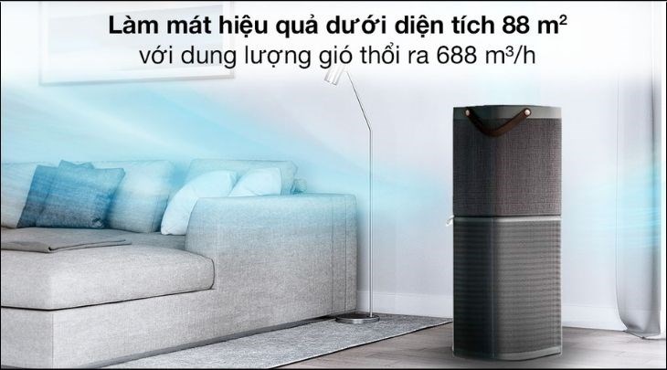 Máy lọc không khí Electrolux PA91-606DG 41W giúp lọc hiệu quả cho diện tích phòng 88m2 hay những phòng vừa và lớn như phòng ngủ, phòng khách,...
