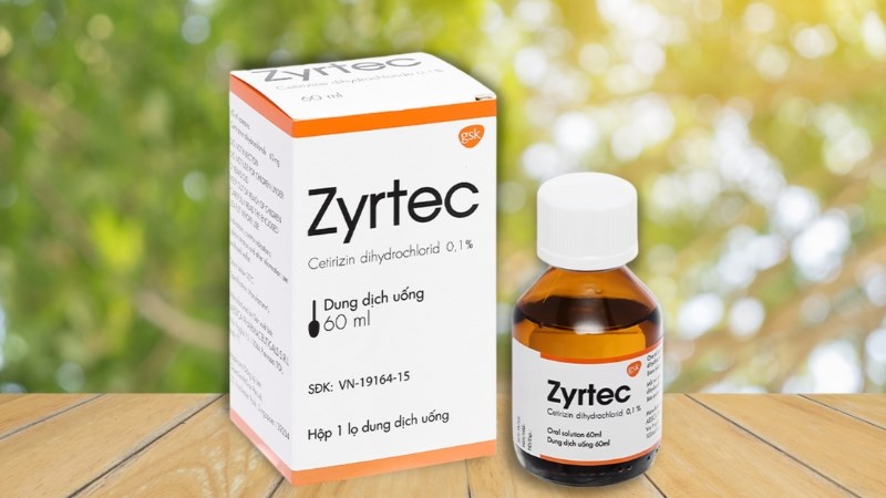 Dung dịch uống Zyrtec 0.1% trị viêm mũi dị ứng, mày đay