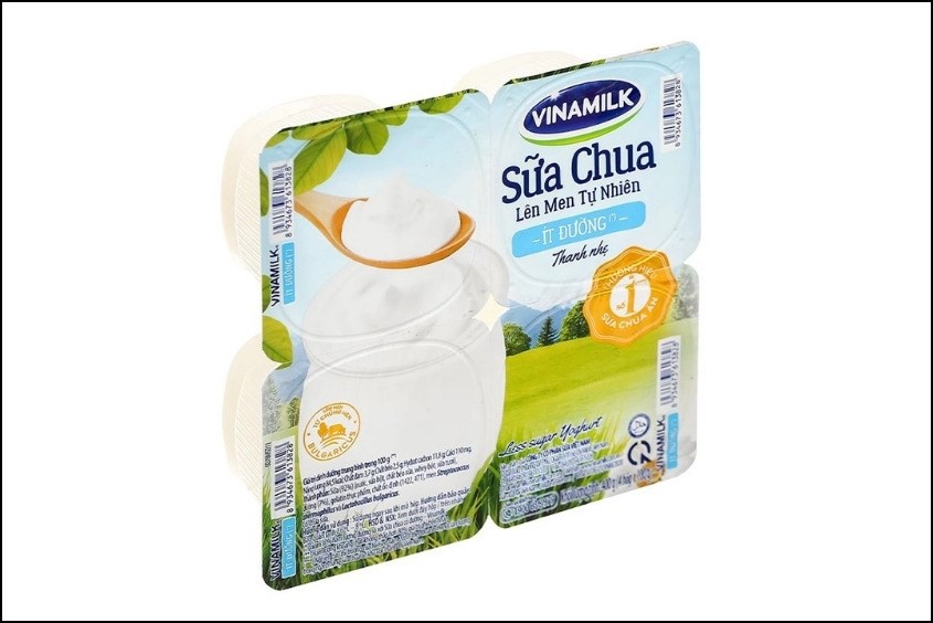 Lốc 4 hộp sữa chua ít đường Vinamilk 100g hỗ trợ giảm viêm nhiễm trong thời kỳ kinh nguyệt Lốc 4 hộp sữa chua ít đường Vinamilk 100g hỗ trợ giảm viêm nhiễm trong thời kỳ kinh nguyệt