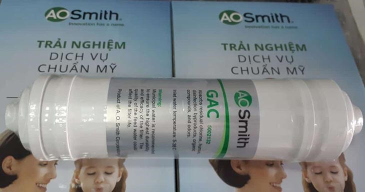 Lõi GAC giúp loại bỏ mùi clo và các chất hữu cơ có trong nước, cho nước dùng không có mùi khó chịu
