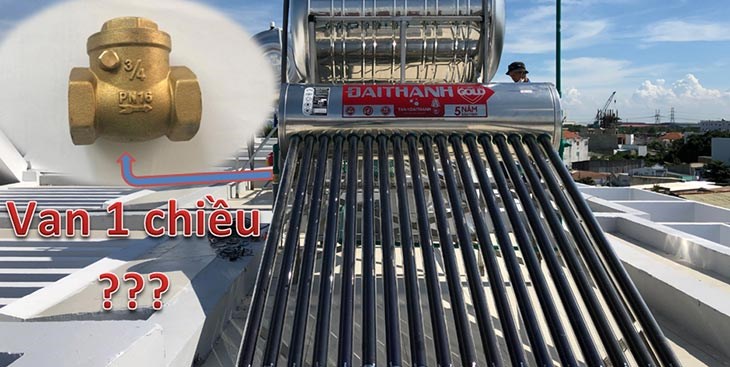Van 1 chiều ngăn cản nước nóng và nước lạnh hoà vào nhau