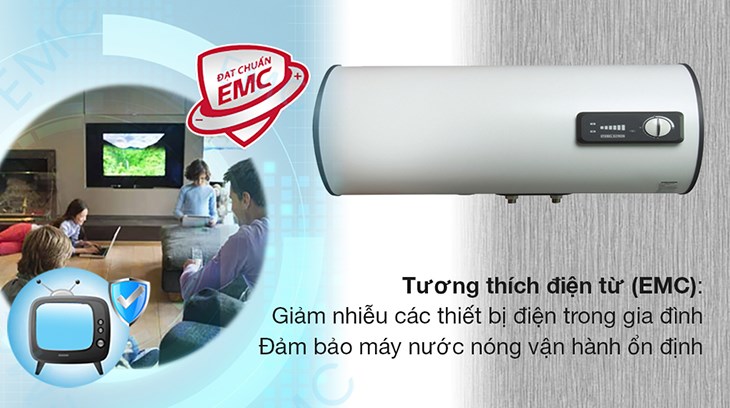 Máy nước nóng gián tiếp Stiebel Eltron 25 lít ESH 25 H Plus T-VN trang bị tương thích điện từ EMC giúp giảm thiểu việc gây nhiễu các thiết bị điện