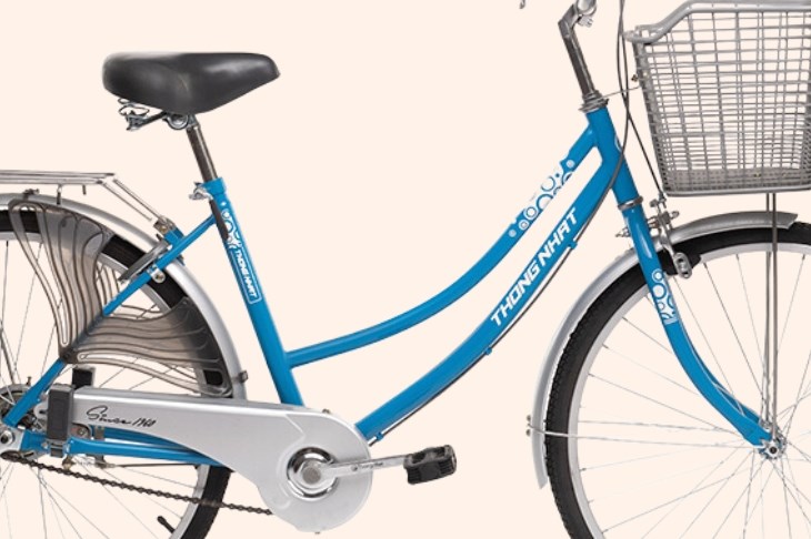 Xe đạp đường phố City Thống Nhất 219-24 24 inch có khung sườn từ thép bền bỉ, lớp sơn tĩnh điện phủ ngoài giúp hạn chế gỉ sét cho xe