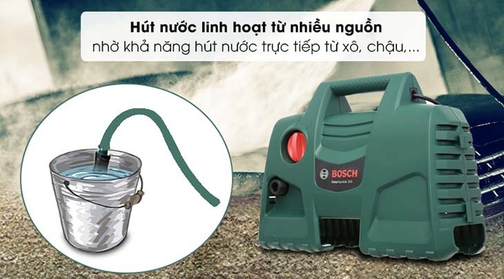 Máy phun xịt rửa áp lực cao Bosch Easy AQT 100 LL 1100W có giá 2.404.000 đồng (cập nhật tháng 09/2023, có thể thay đổi theo thời gian) Máy phun xịt rửa áp lực cao Bosch Easy AQT 100 LL 1100W có giá 2.404.000 đồng (cập nhật tháng 09/2023, có thể thay đổi theo thời gian)