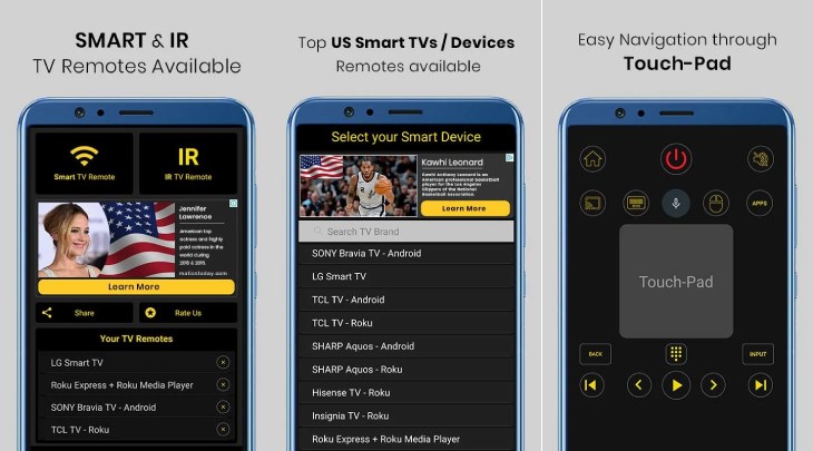 Universal TV Remote Control là ứng dụng giúp bạn điều khiển máy lạnh thật tiện lợi trên điện thoại Android