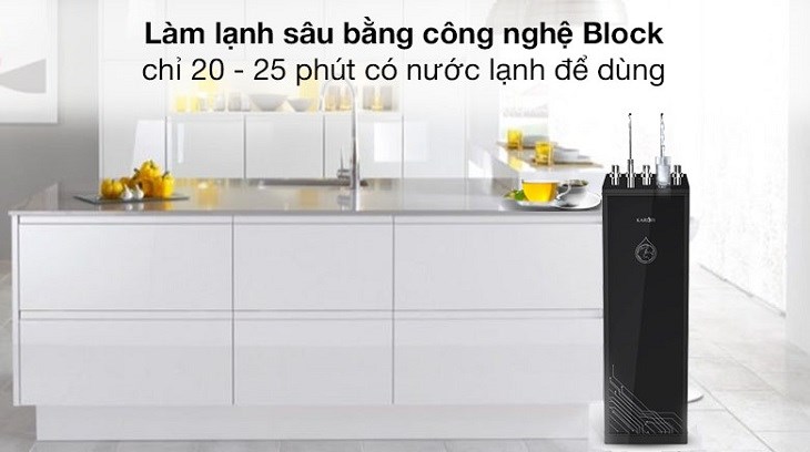 Máy lọc nước RO nóng nguội lạnh Karofi KAD-D66 11 lõi sở hữu công nghệ Block làm lạnh sâu