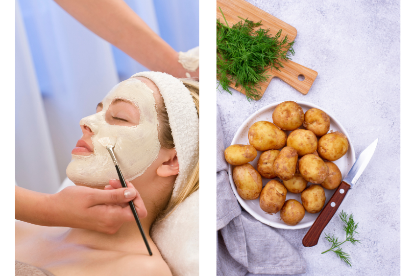 Cách chăm sóc da mặt cho người làm ca đêm bằng mặt nạ khoai tây