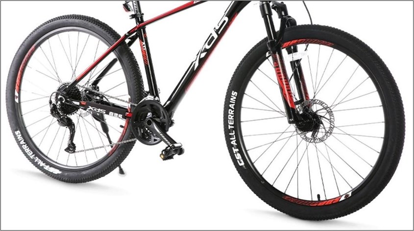 Xe đạp địa hình MTB XDS Sunrising 800 Plus với bánh xe tiết diện lớn, độ bám đường tốt Xe đạp địa hình MTB XDS Sunrising 800 Plus với bánh xe tiết diện lớn, độ bám đường tốt