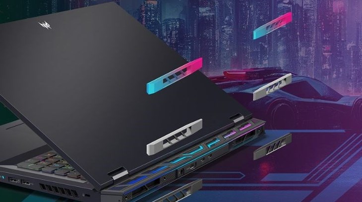 Các dòng laptop Intel Core Gen 13th của Acer được trang bị bộ tản nhiệt cải tiến mạnh mẽ
